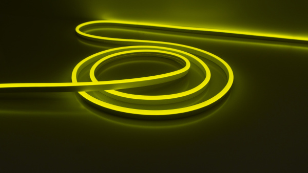 Neon 12V, color yellow NEON-816-SIL-DC12-YELLOW-10mm-AE-MEN