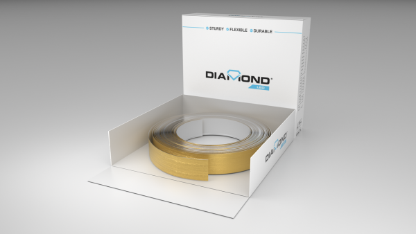 Aluminium coils DBX 4cm/06mm-brushed gold matt-DBX