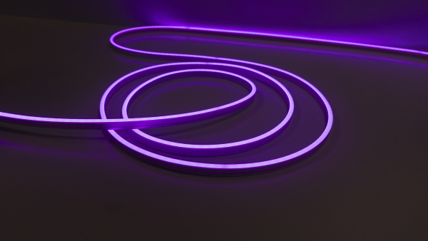 Neon 12V, color purple NEON-612-SIL-DC12-PURPLE-10mm-AE-MEN